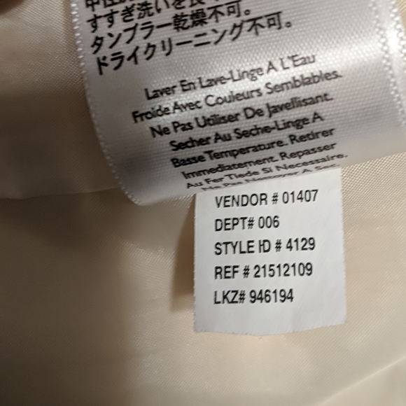 Eddie Bauer XXL Pale Yellow Lined Jacket - Picture 8 of 9
